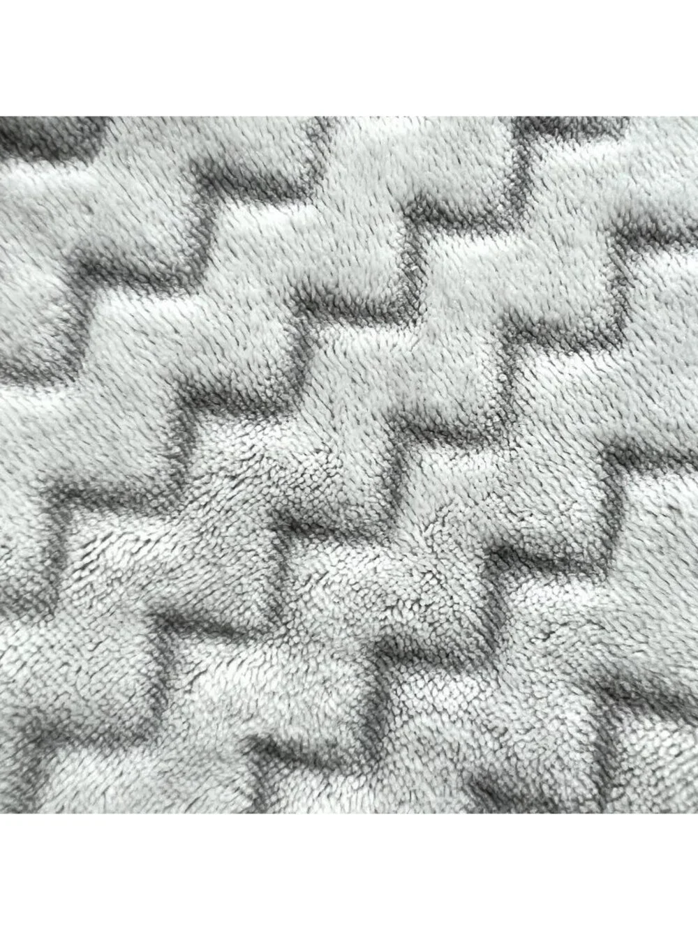 Cloud Island Gray Plush Baby Blanket Chevron Stripe Zig Zag Lovey Security